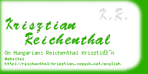 krisztian reichenthal business card